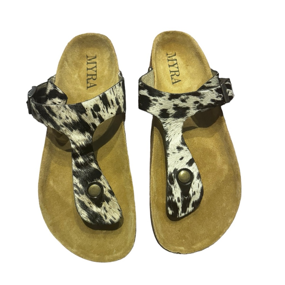 Myra Cowhide Sandals